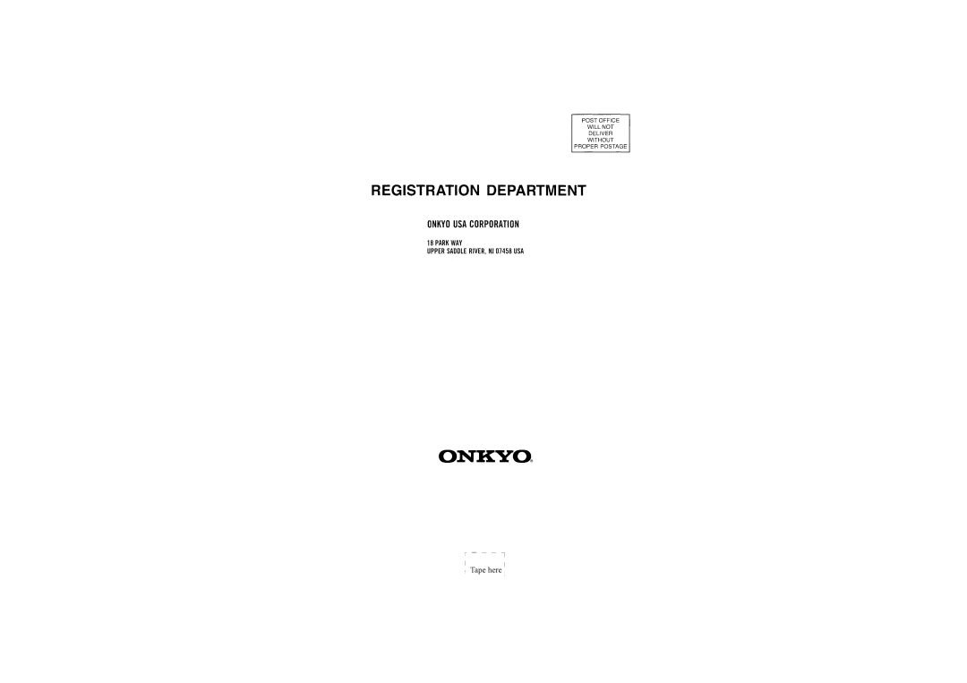 Onkyo TX-SR503E, TX-SR8350 instruction manual 