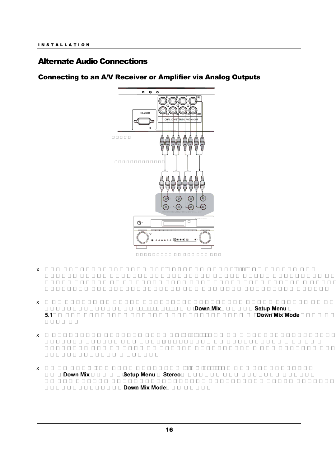 OPPO Digital BDP-103 user manual Alternate Audio Connections 