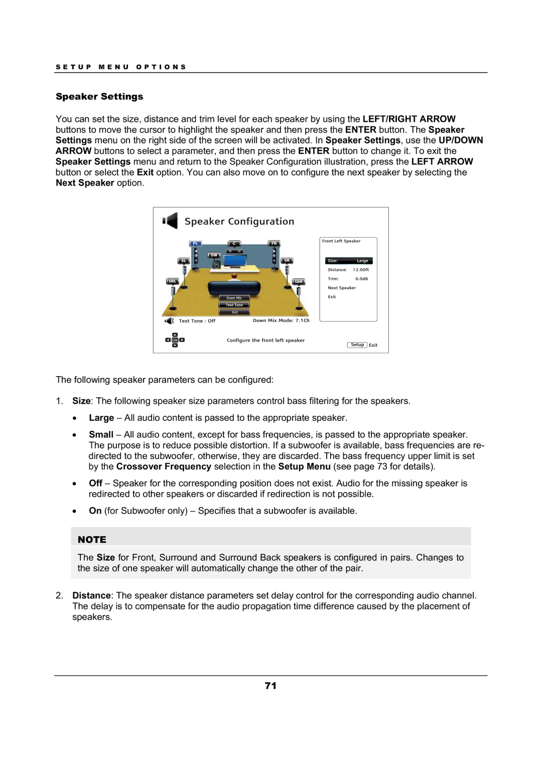 OPPO Digital BDP-105 user manual Speaker Settings 