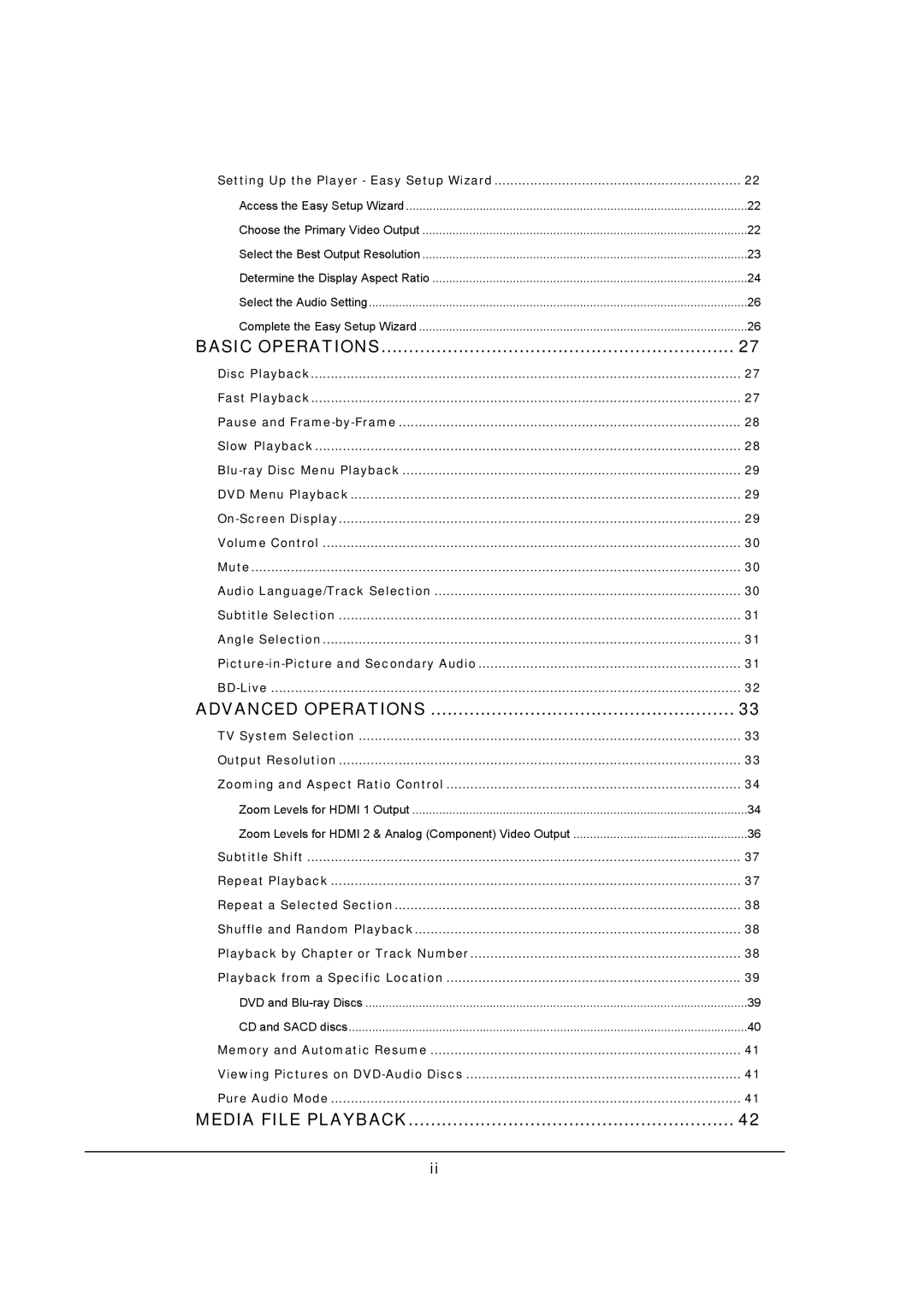 OPPO Digital BDP-93 user manual Basic Operations 