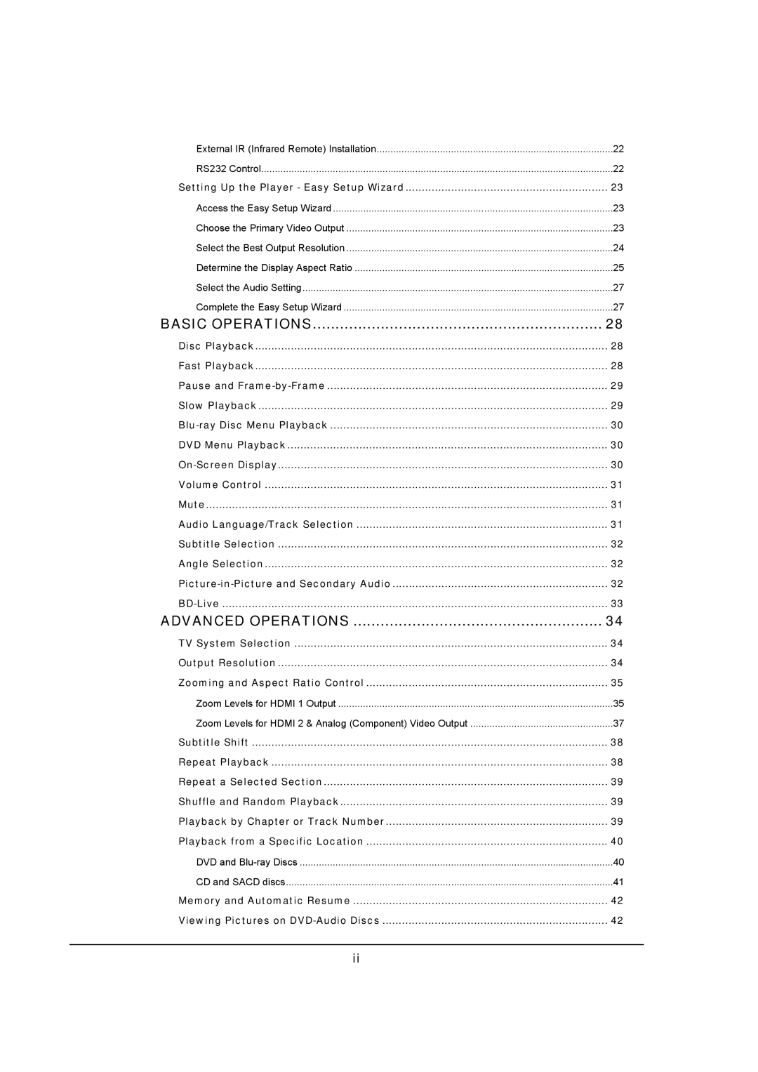 OPPO Digital BDP-95 user manual Basic Operations 