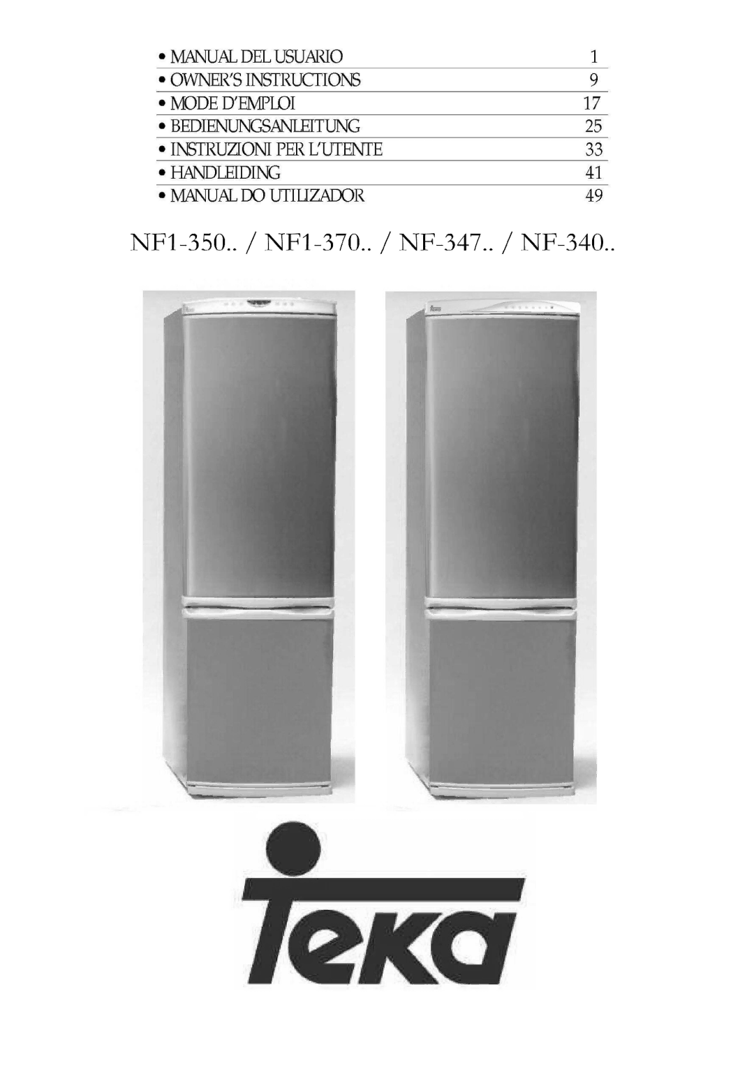 Opteka NF-347, NF1-370, NF1-350, NF-340 manual 