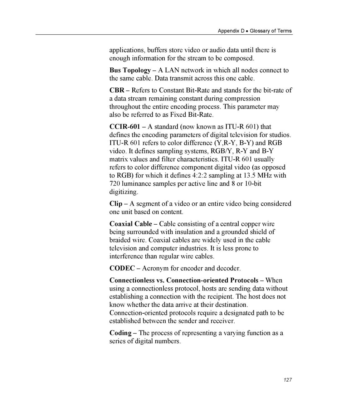 Optibase MGW 2400 WMT user manual 127 