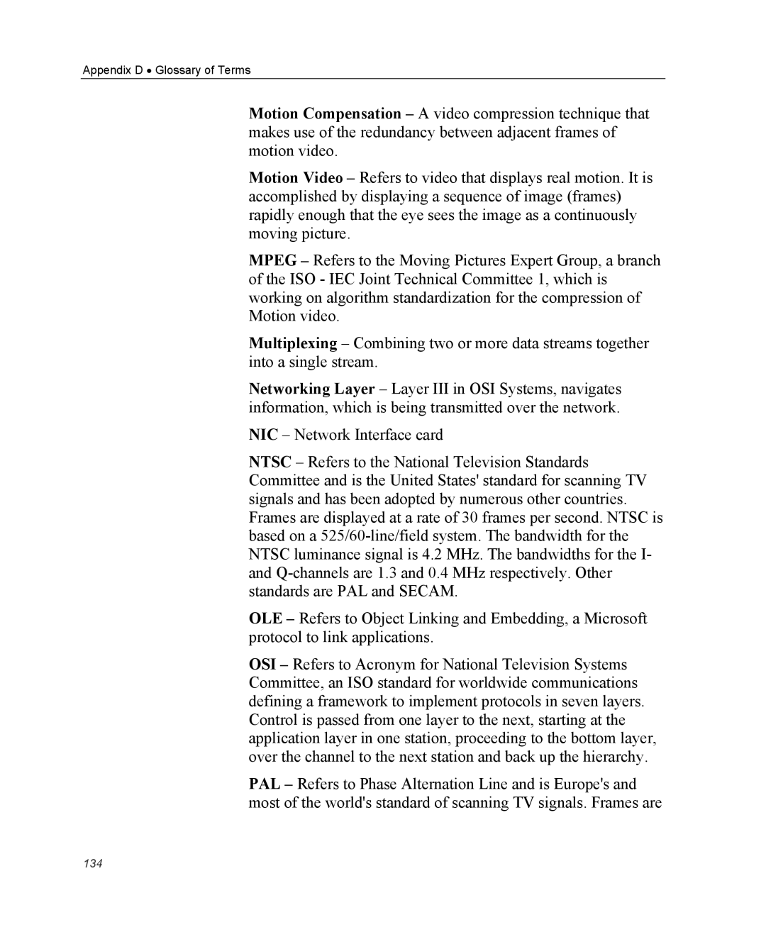 Optibase MGW 2400 WMT user manual 134 