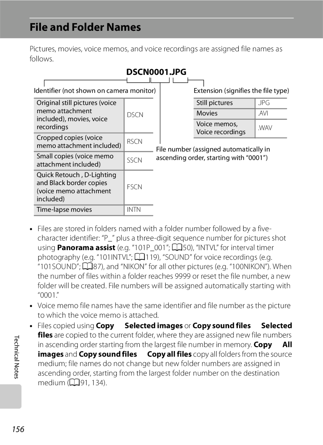 Optima Batteries P90 manual File and Folder Names, 156 