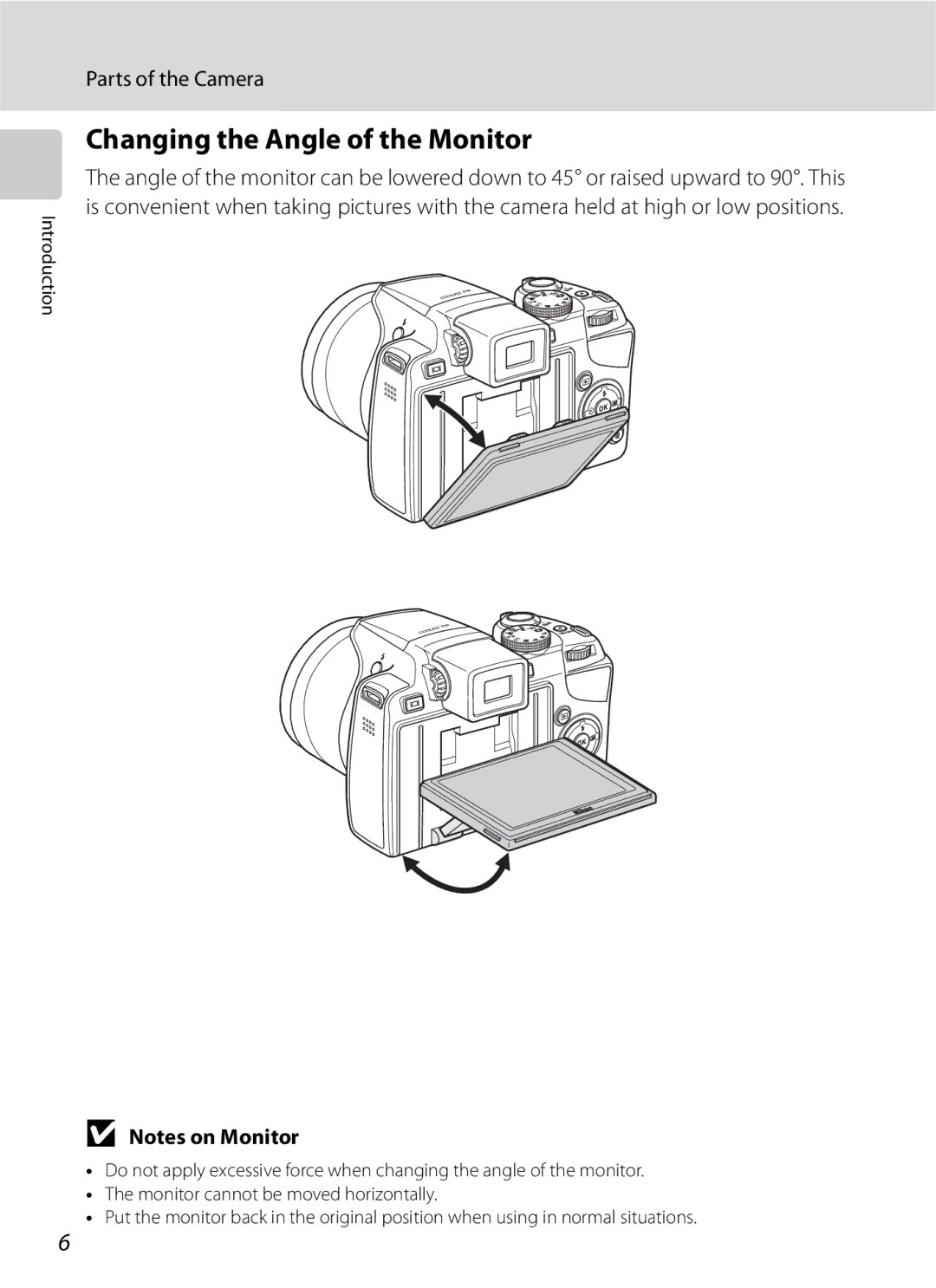 Optima Batteries P90 manual Changing the Angle of the Monitor 