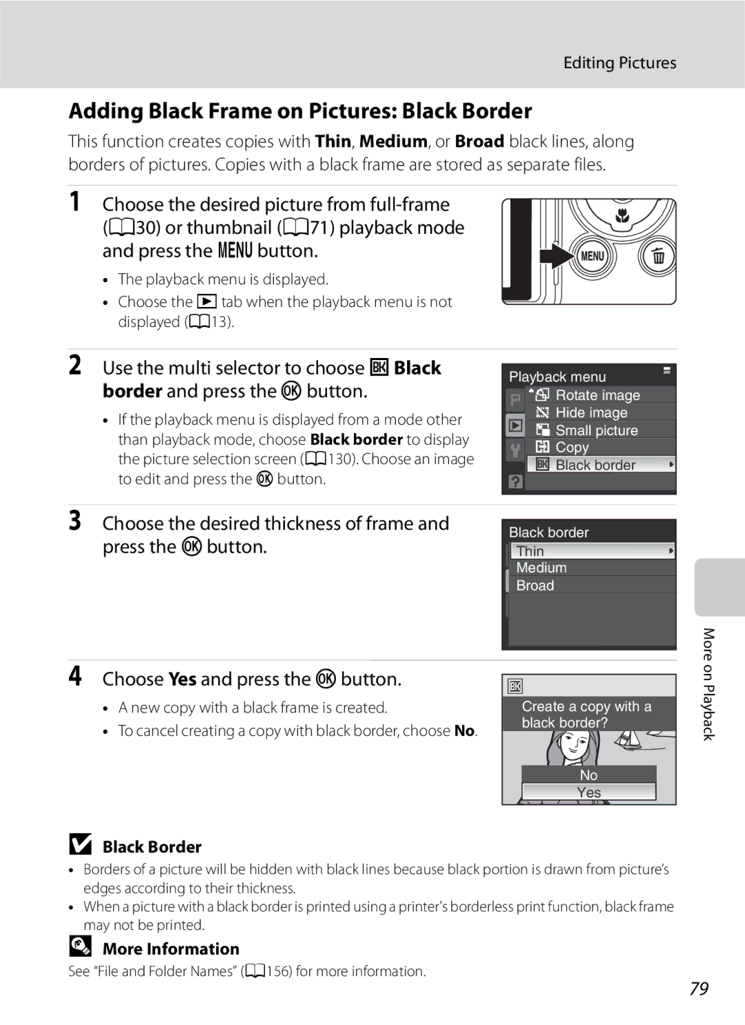 Optima Batteries P90 manual Adding Black Frame on Pictures Black Border, New copy with a black frame is created 