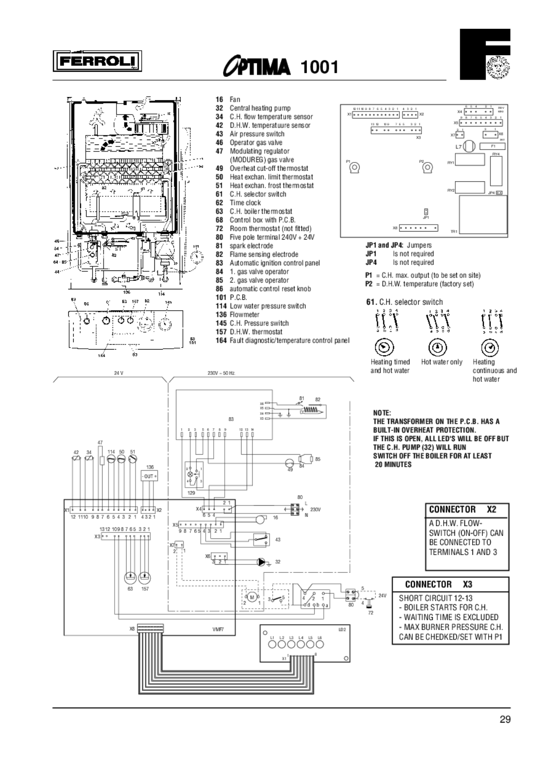 Optima Company 1001 installation instructions Connector 