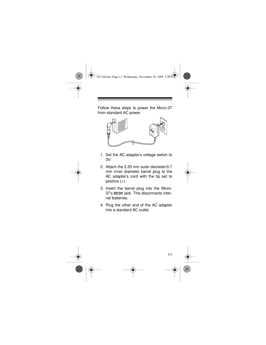 Optimus - Katadyn Products Inc Micro-37 owner manual Fm Page 11 Wednesday, November 25, 1998 120 PM 