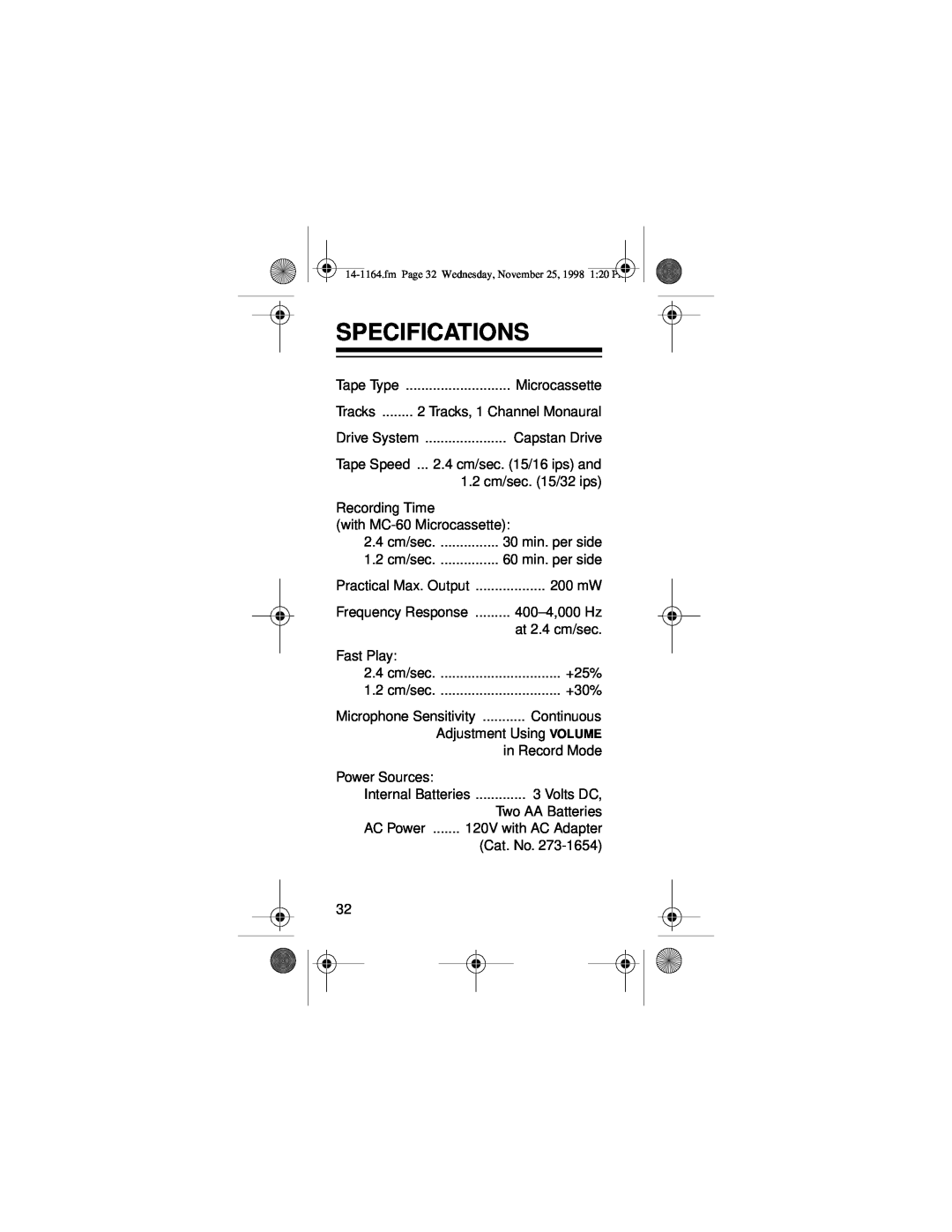 Optimus - Katadyn Products Inc Micro-37 owner manual Specifications 
