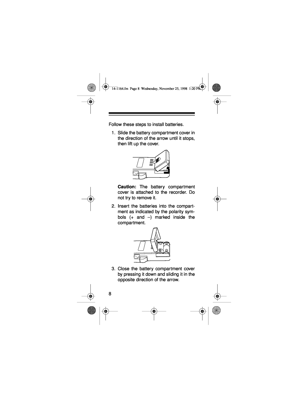Optimus - Katadyn Products Inc Micro-37 owner manual Follow these steps to install batteries 