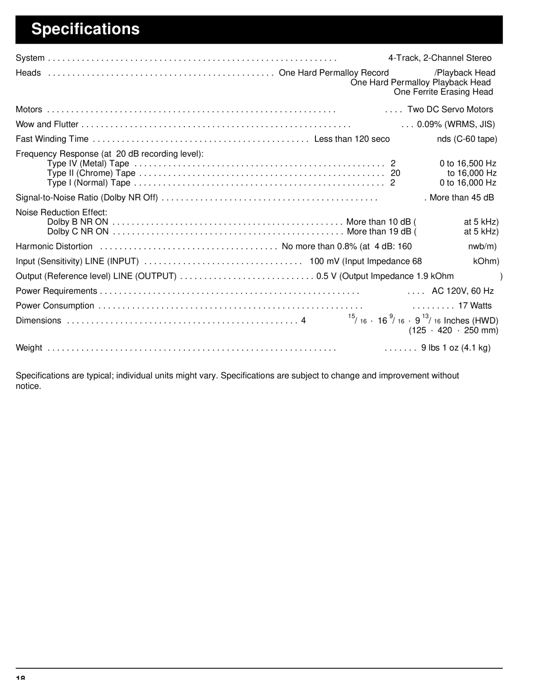 Optimus - Katadyn Products Inc SCT-56 owner manual Specifications 