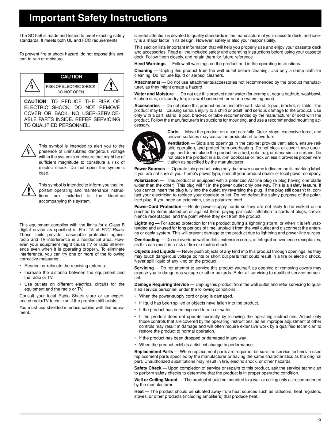 Optimus - Katadyn Products Inc SCT-56 owner manual Important Safety Instructions 