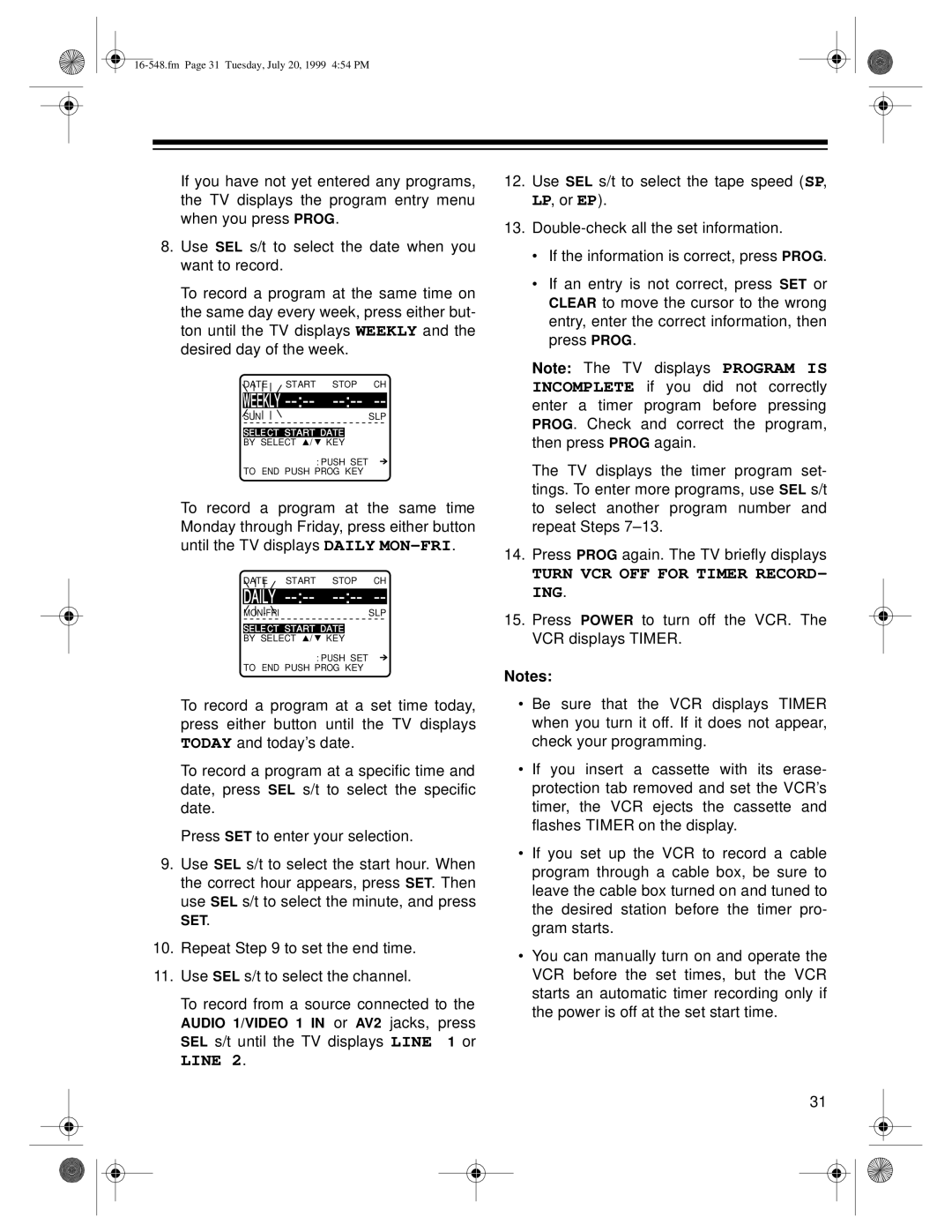 Optimus 111, 61 owner manual Line 