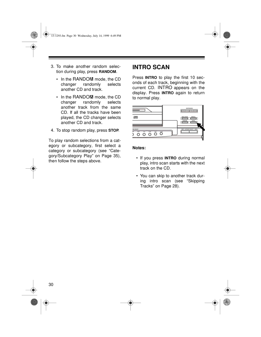 Optimus 745 owner manual Intro Scan 