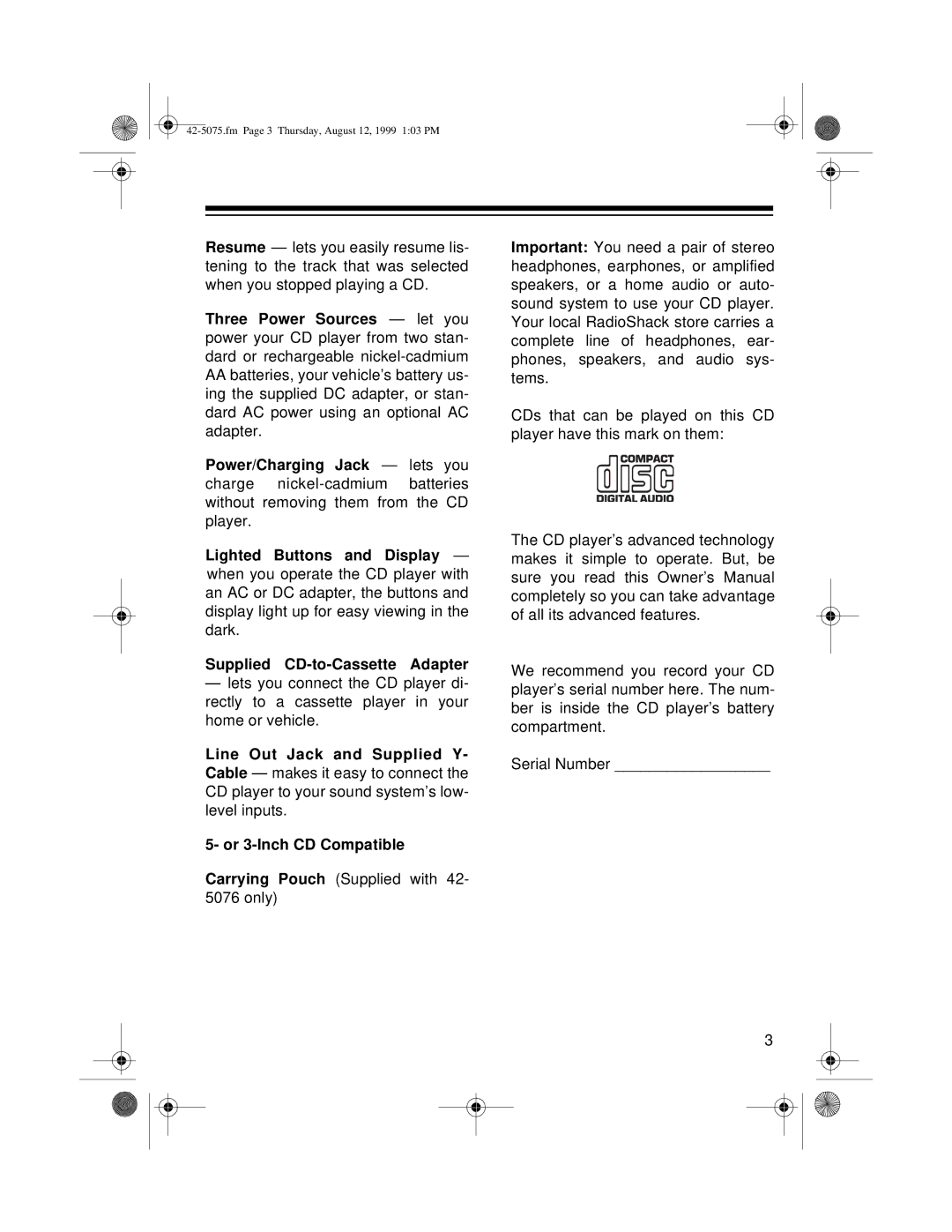 Optimus CD-3690 (42-5076), CD-3680 (42-5075) owner manual Line Out Jack and Supplied Y 