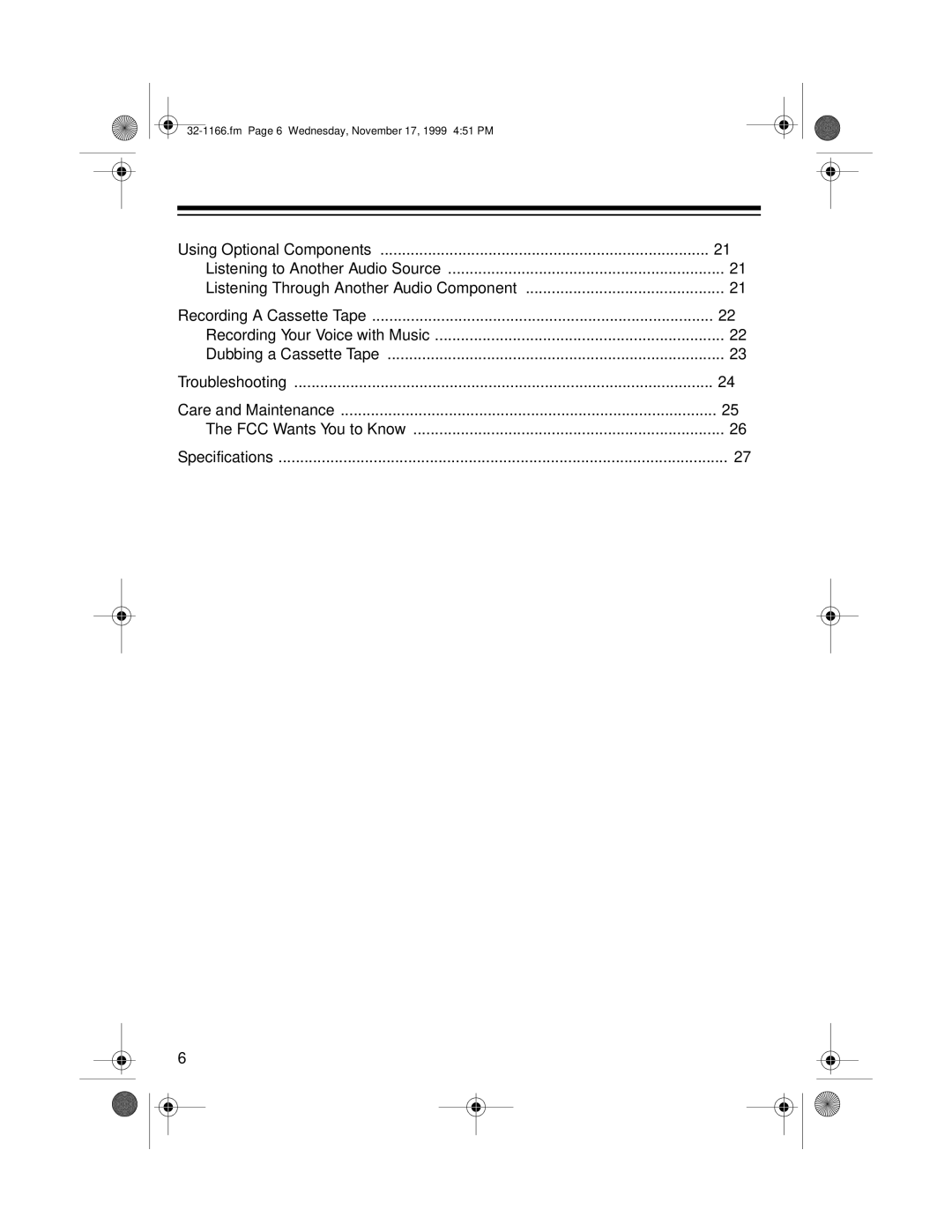 Optimus CDG owner manual Recording Your Voice with Music Dubbing a Cassette Tape 