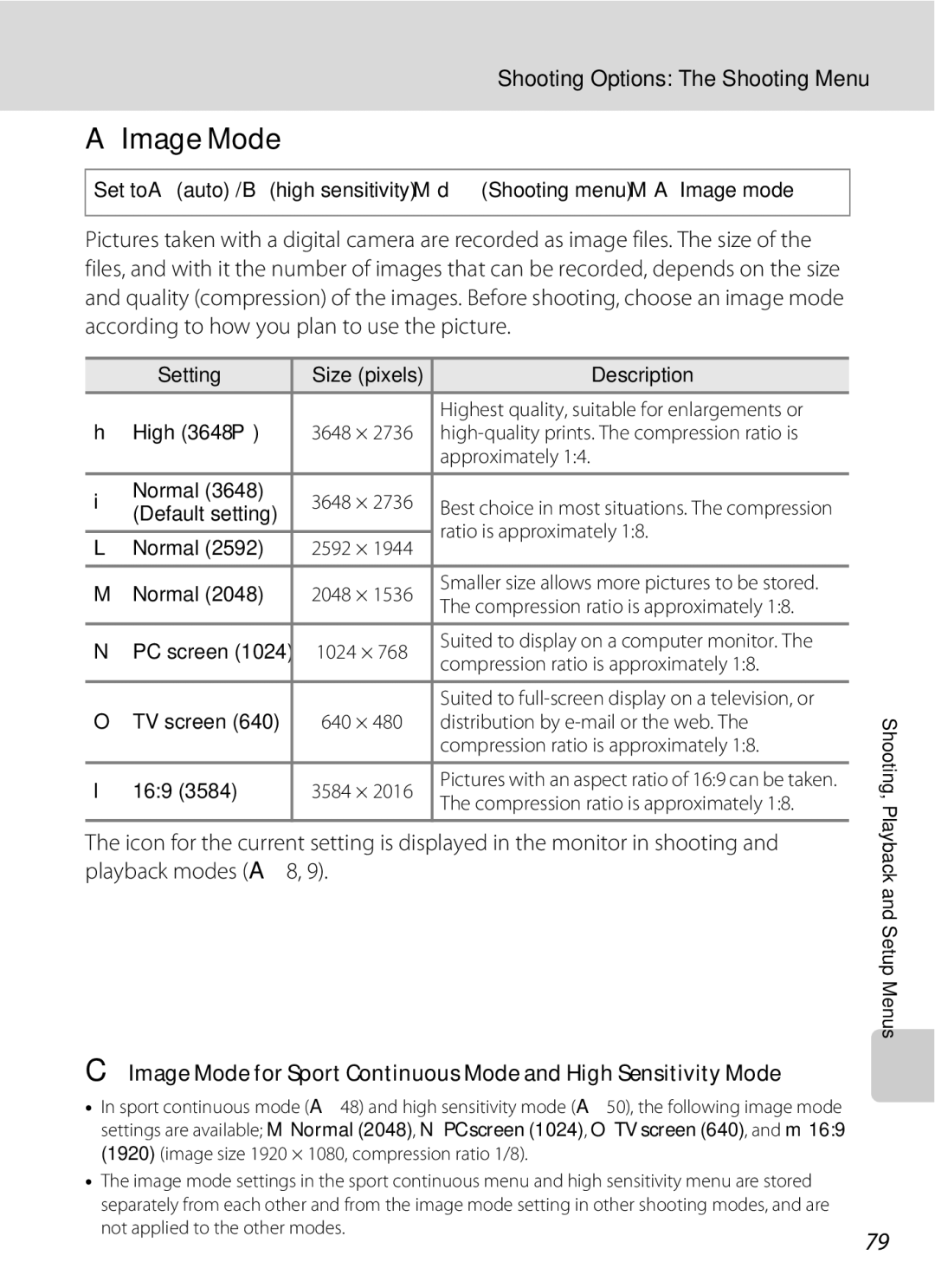 Optimus L100 user manual AImage Mode 