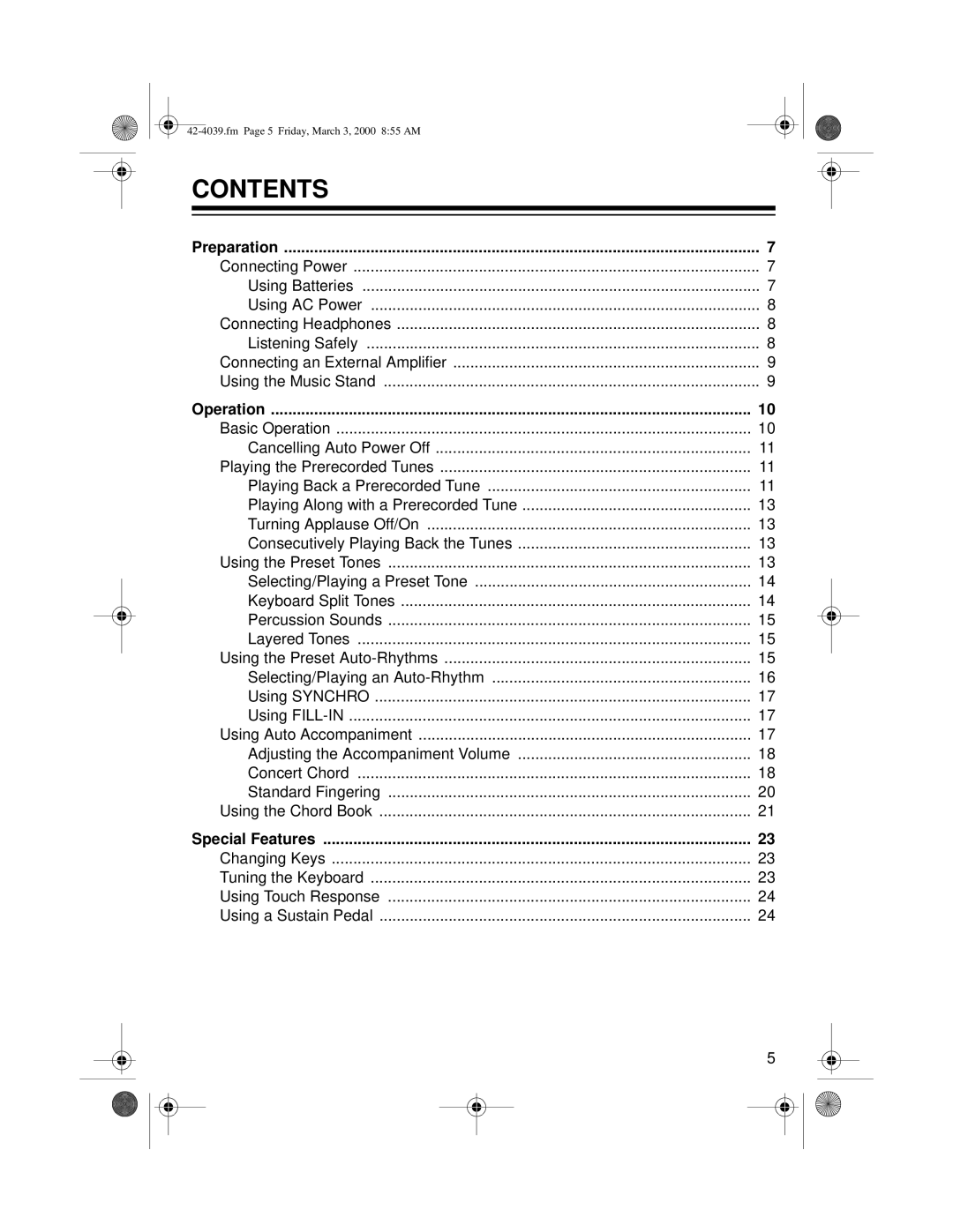 Optimus MD-1150 owner manual Contents 