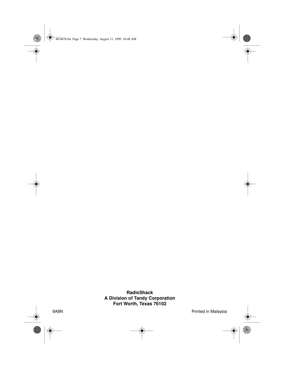 Optimus PRO LX5 II manual Fm Page 7 Wednesday, August 11, 1999 1048 AM 