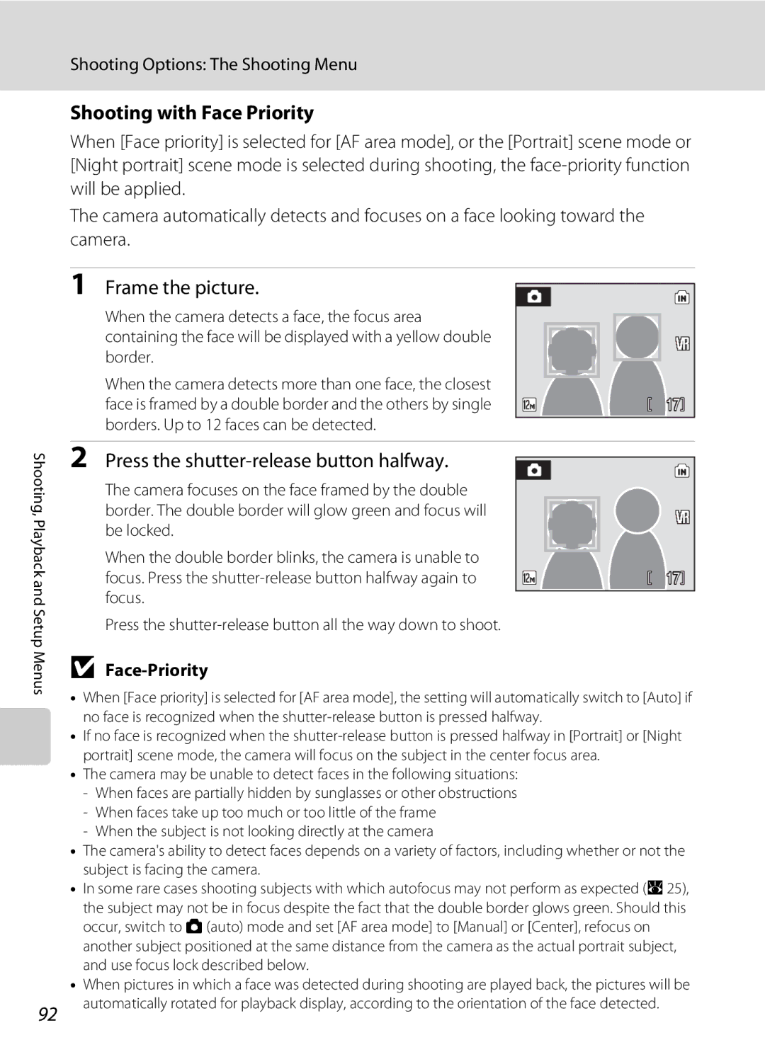 Optimus S700 user manual Shooting with Face Priority, Face-Priority 