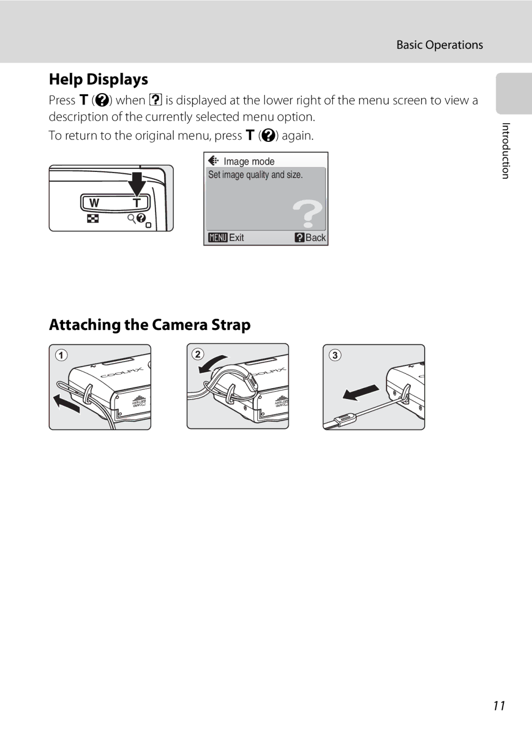 Optimus S700 user manual Help Displays, Attaching the Camera Strap 