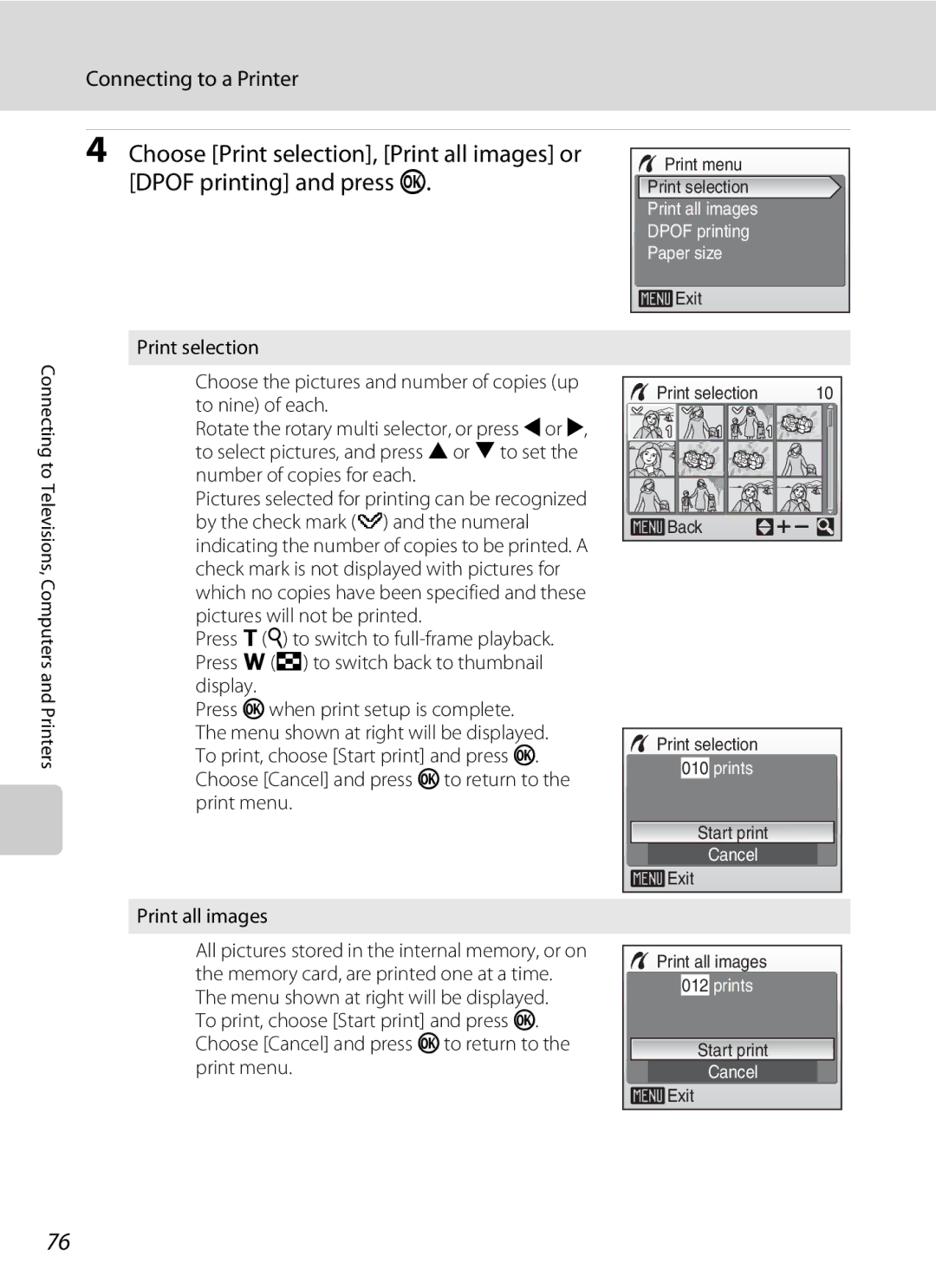 Optimus S700 user manual Prints 