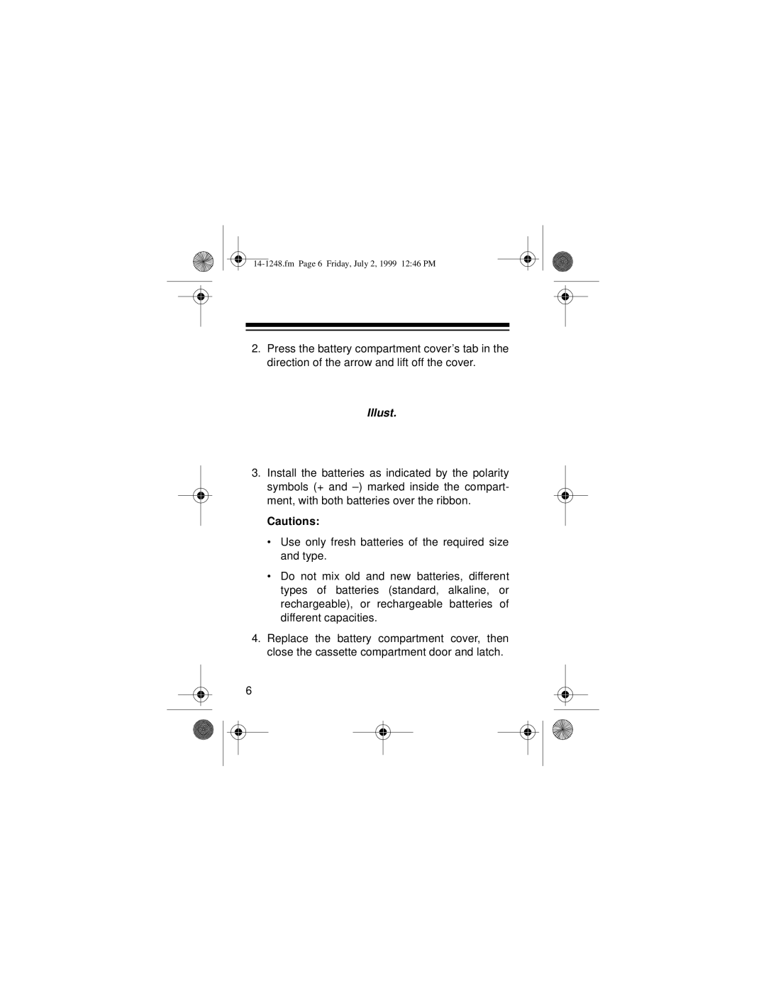 Optimus SCP-100 owner manual Fm Page 6 Friday, July 2, 1999 1246 PM 