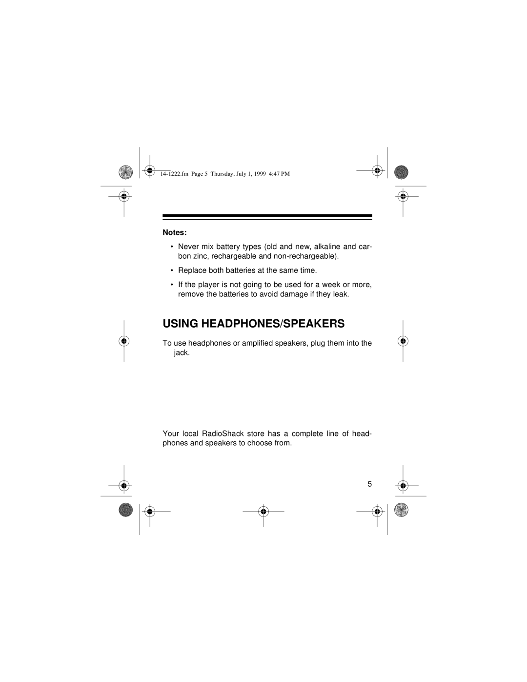 Optimus SCP-81 owner manual Using HEADPHONES/SPEAKERS 