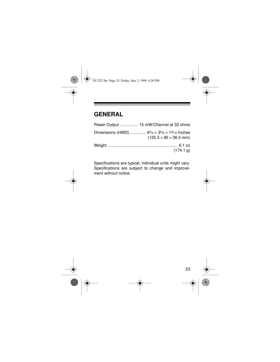 Optimus SCP-86 owner manual General 