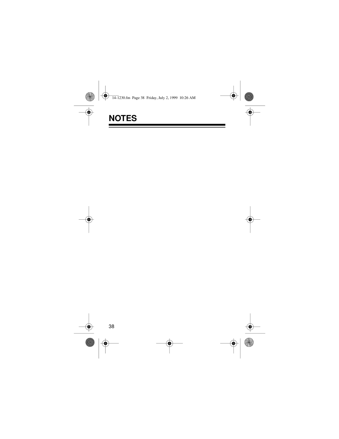 Optimus SCP-87 owner manual Fm Page 38 Friday, July 2, 1999 1026 AM 