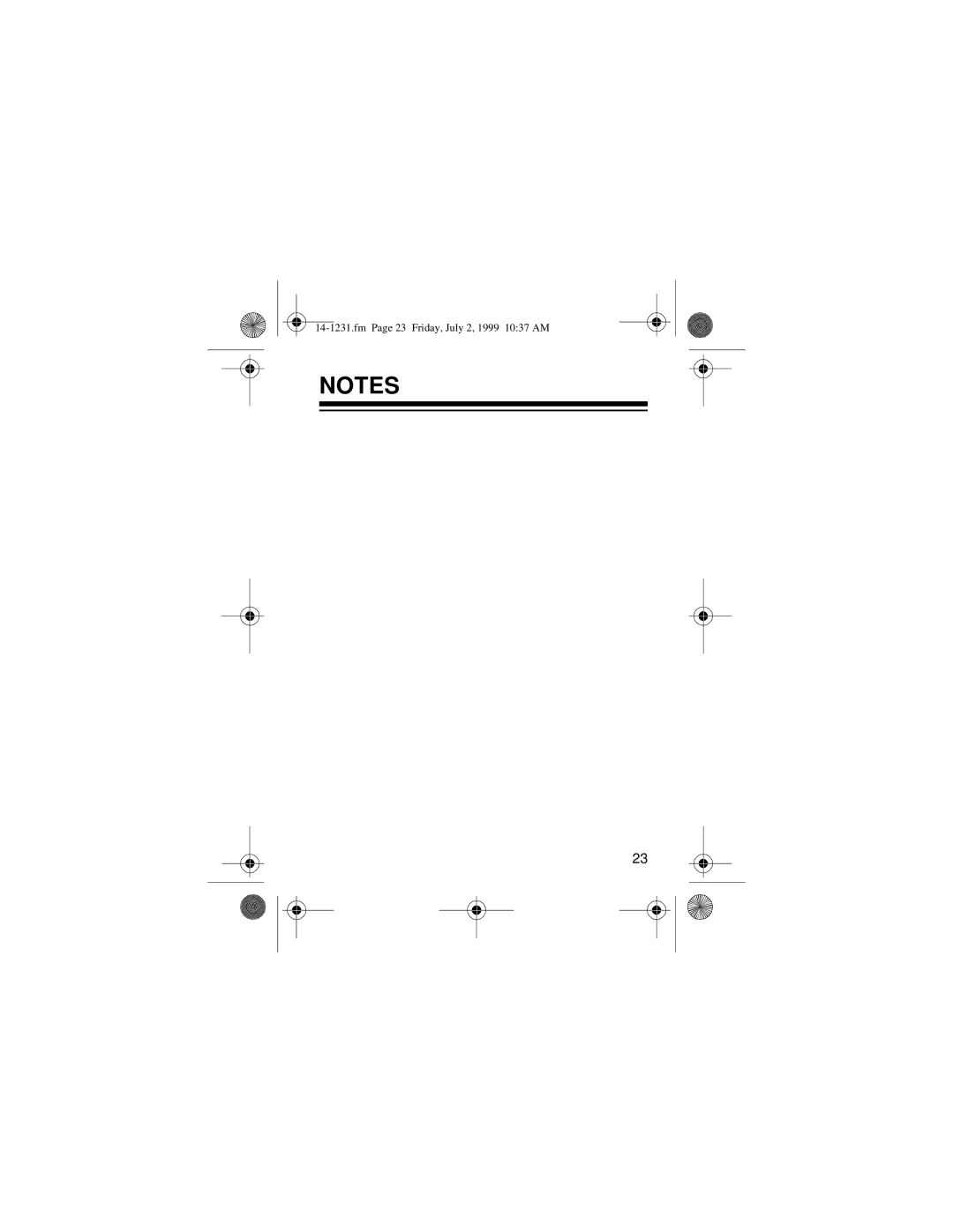 Optimus SCP-88 owner manual Fm Page 23 Friday, July 2, 1999 1037 AM 