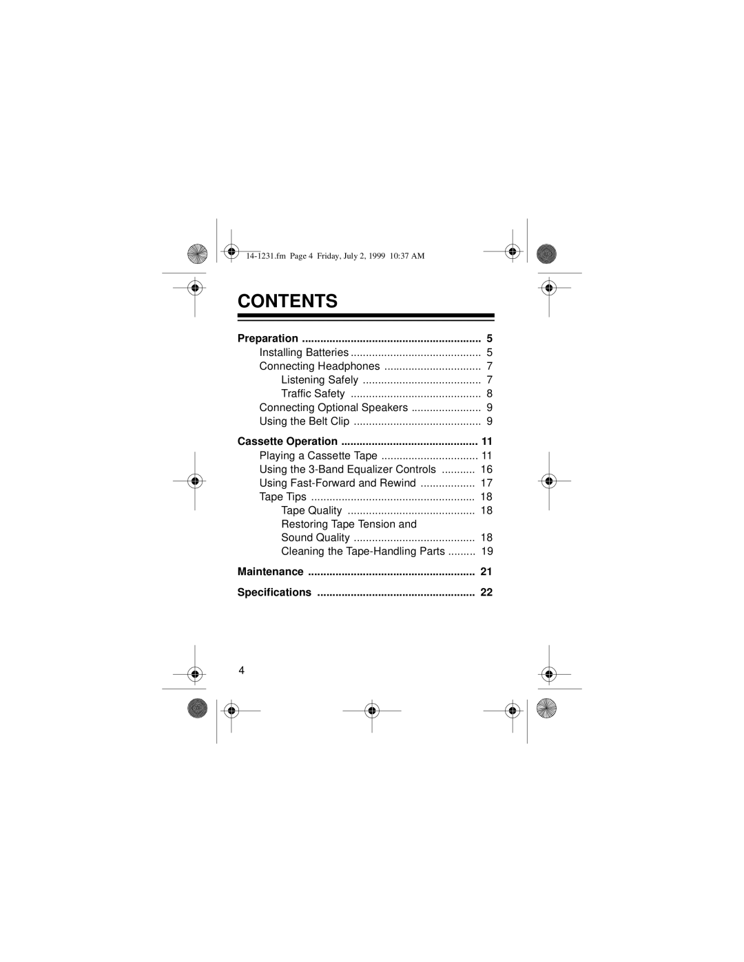 Optimus SCP-88 owner manual Contents 