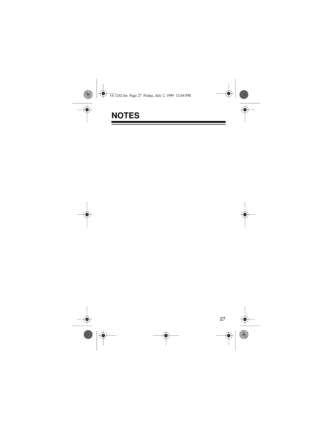 Optimus SCP-96 owner manual Fm Page 27 Friday, July 2, 1999 1204 PM 