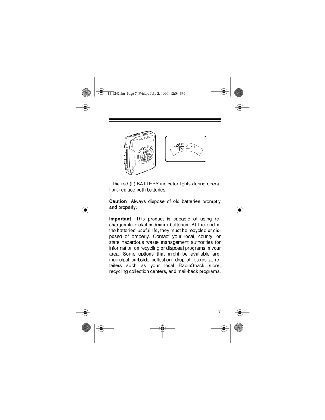 Optimus SCP-96 owner manual Fm Page 7 Friday, July 2, 1999 1204 PM 