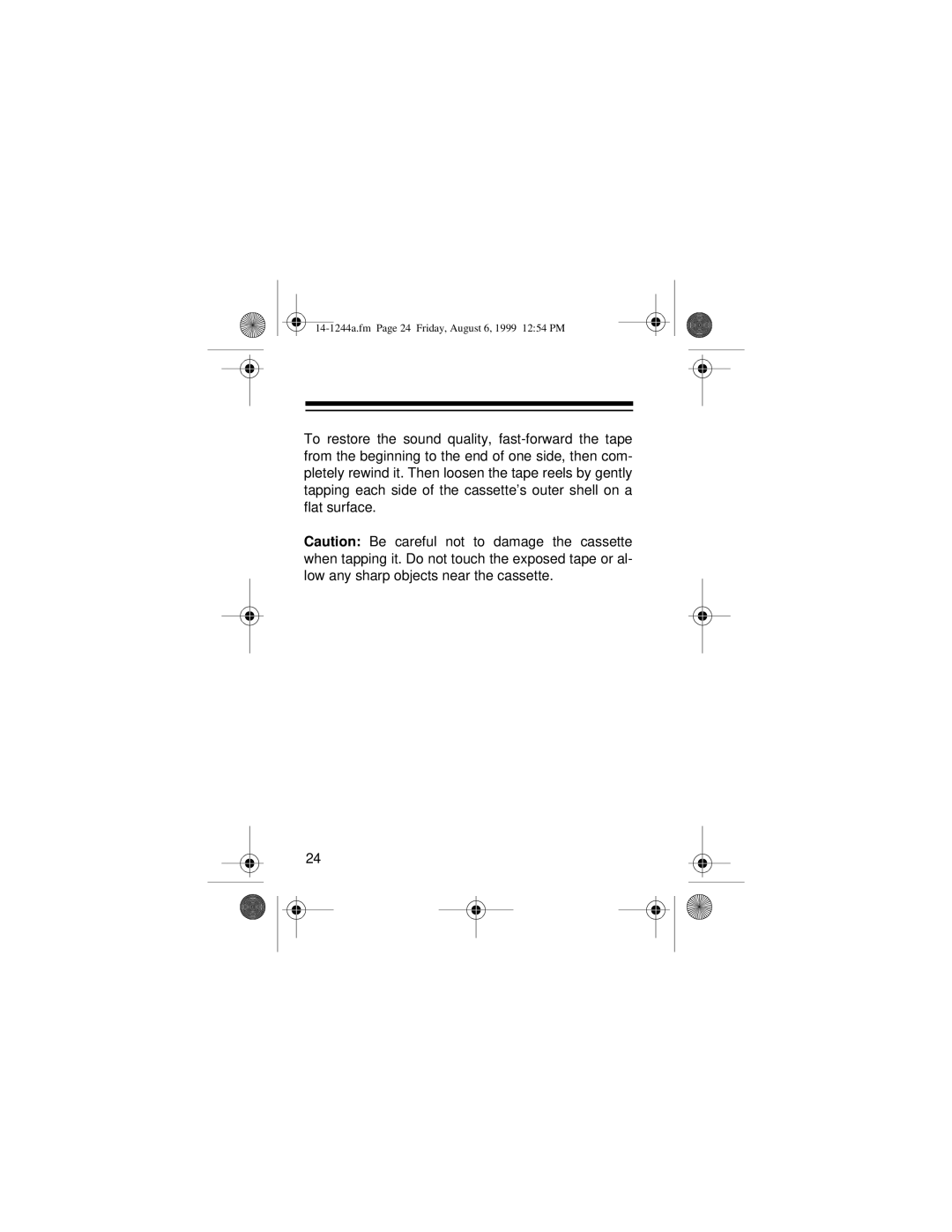 Optimus SCP-97 owner manual 14-1244a.fm Page 24 Friday, August 6, 1999 1254 PM 