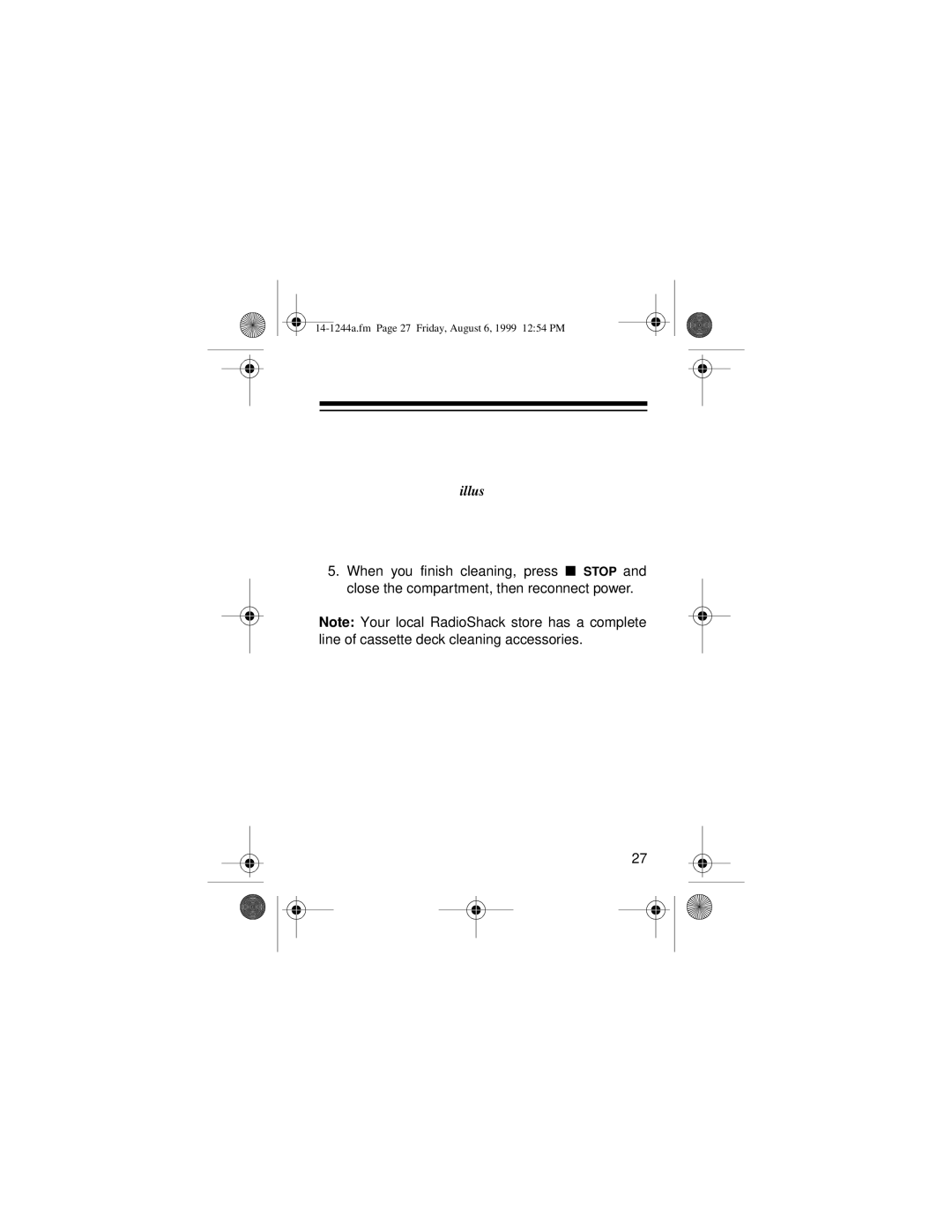 Optimus SCP-97 owner manual 14-1244a.fm Page 27 Friday, August 6, 1999 1254 PM 