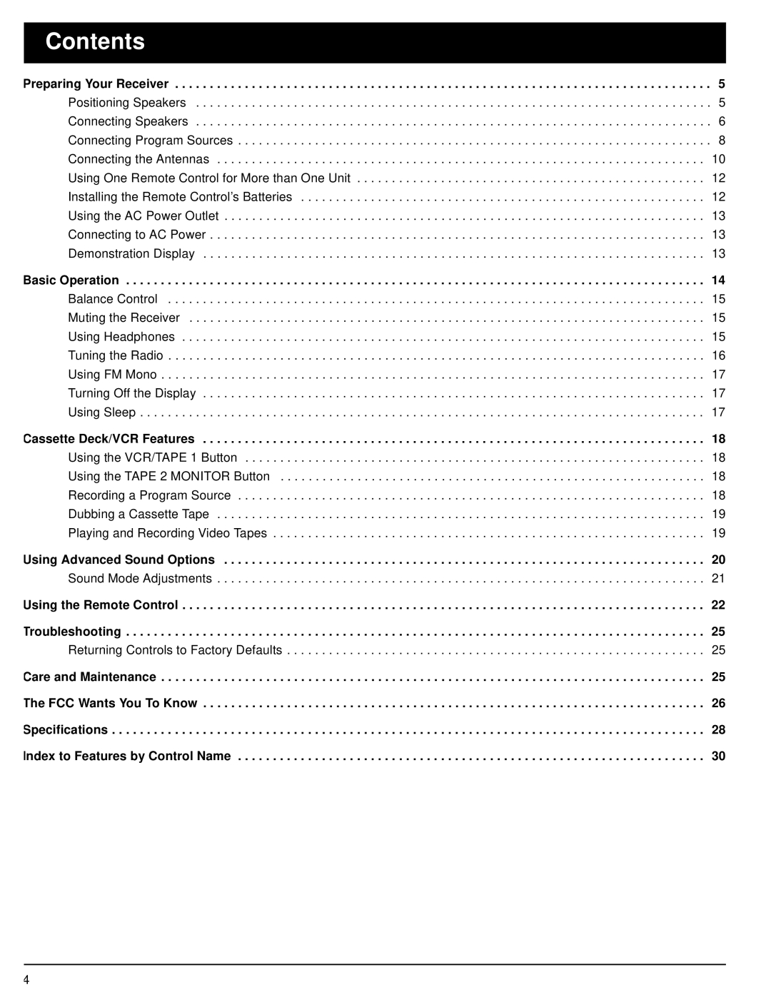 Optimus STAV-3370 owner manual Contents 