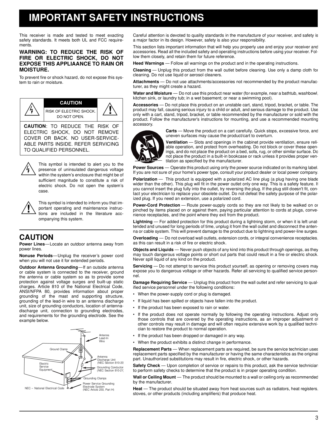 Optimus STAV-3590 owner manual Important Safety Instructions 