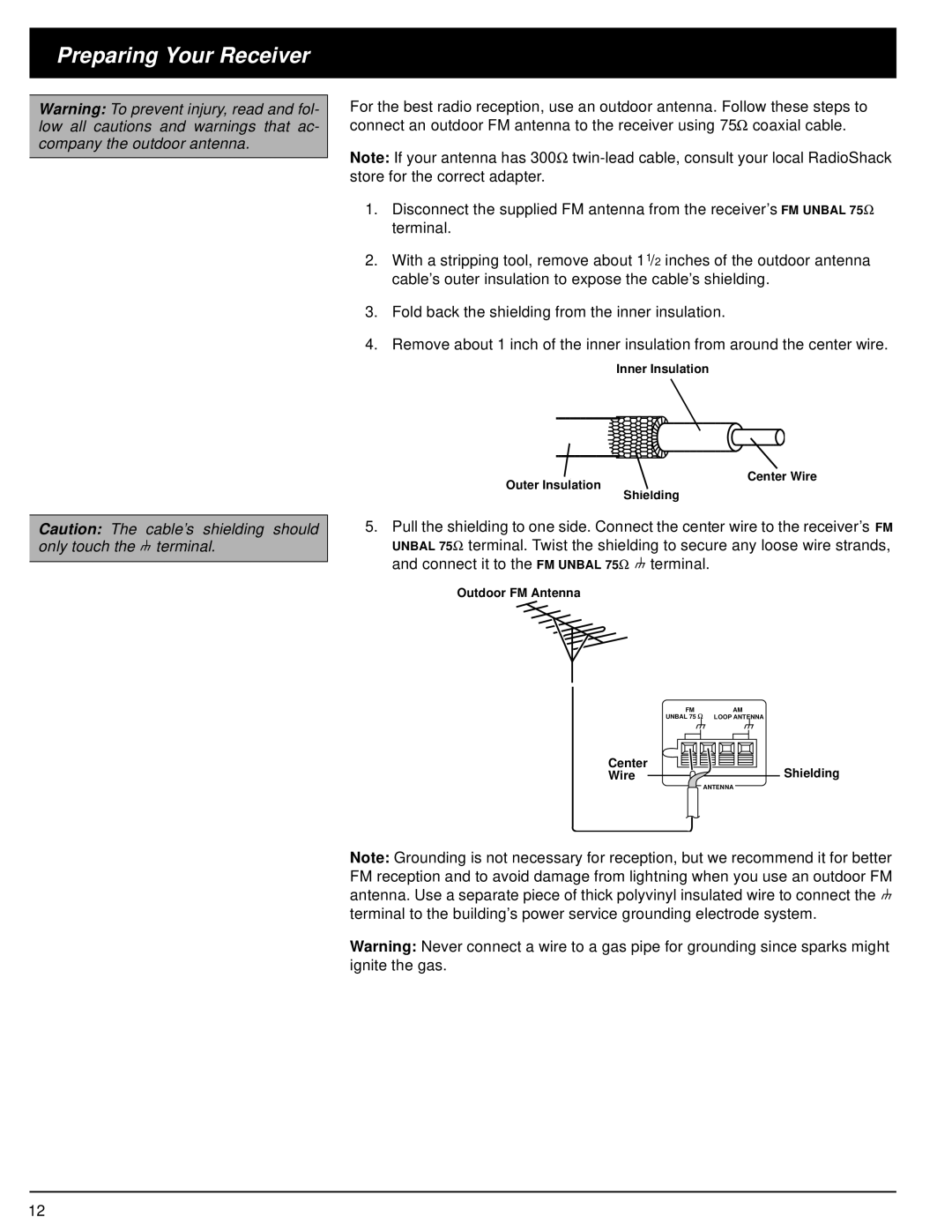 Optimus STAV-3670 owner manual Inner Insulation Center Wire Outer Insulation Shielding 