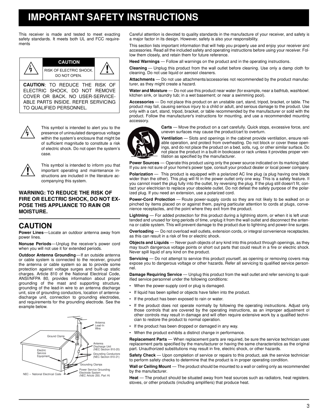 Optimus STAV-3670 owner manual Important Safety Instructions 
