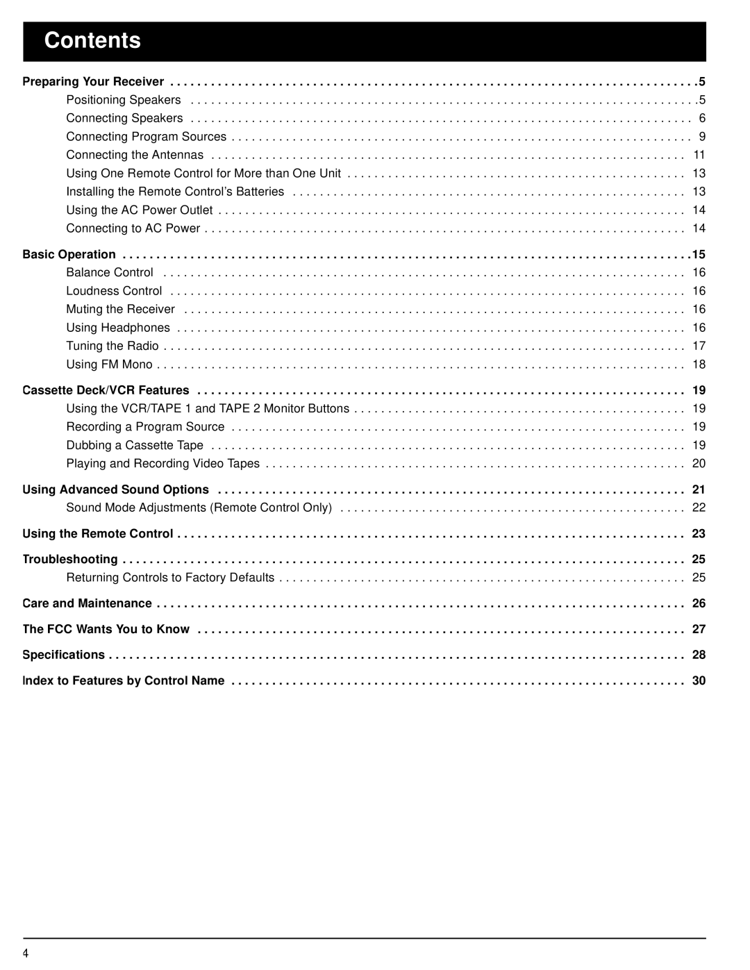 Optimus STAV-3680 owner manual Contents 