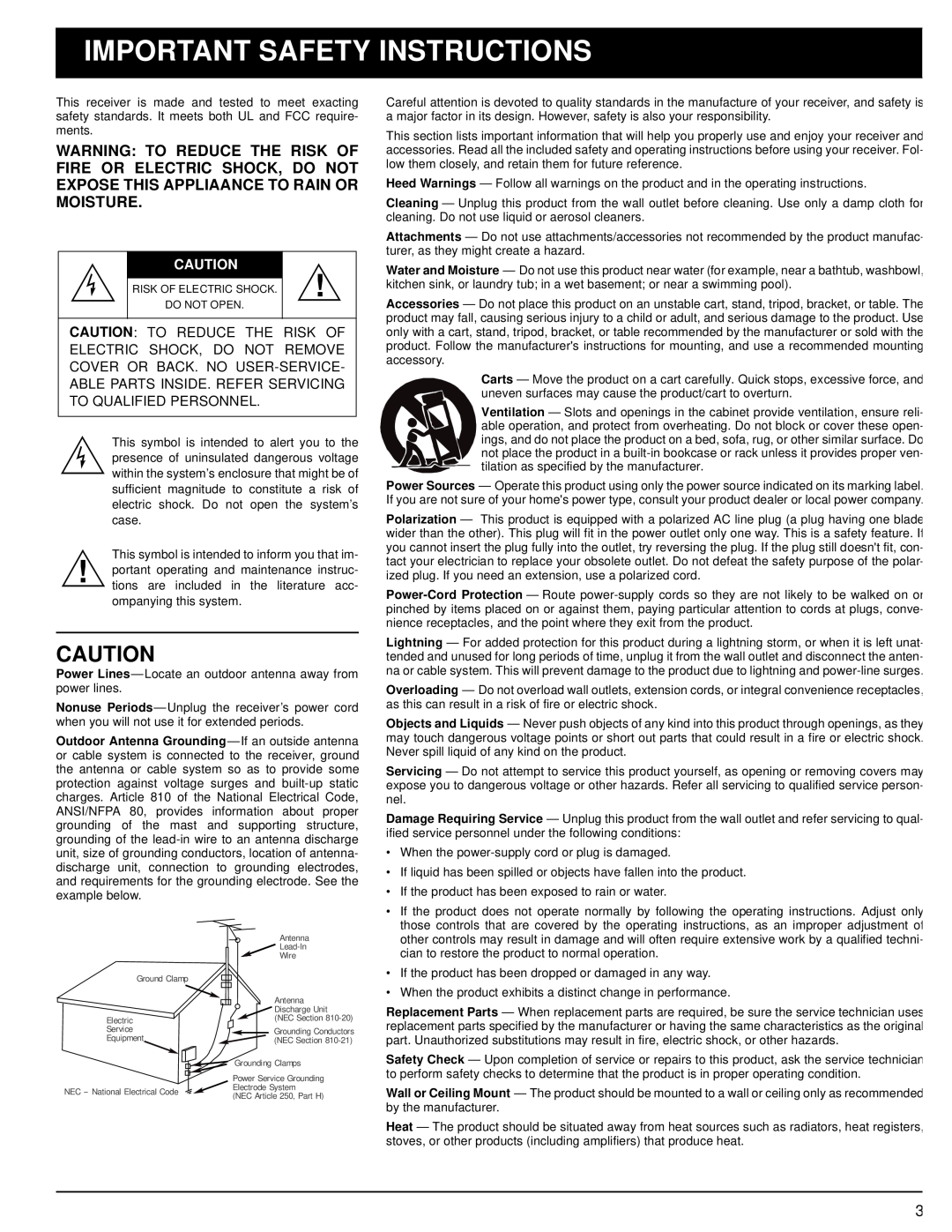 Optimus 31-3040, STAV-3690 owner manual Important Safety Instructions 