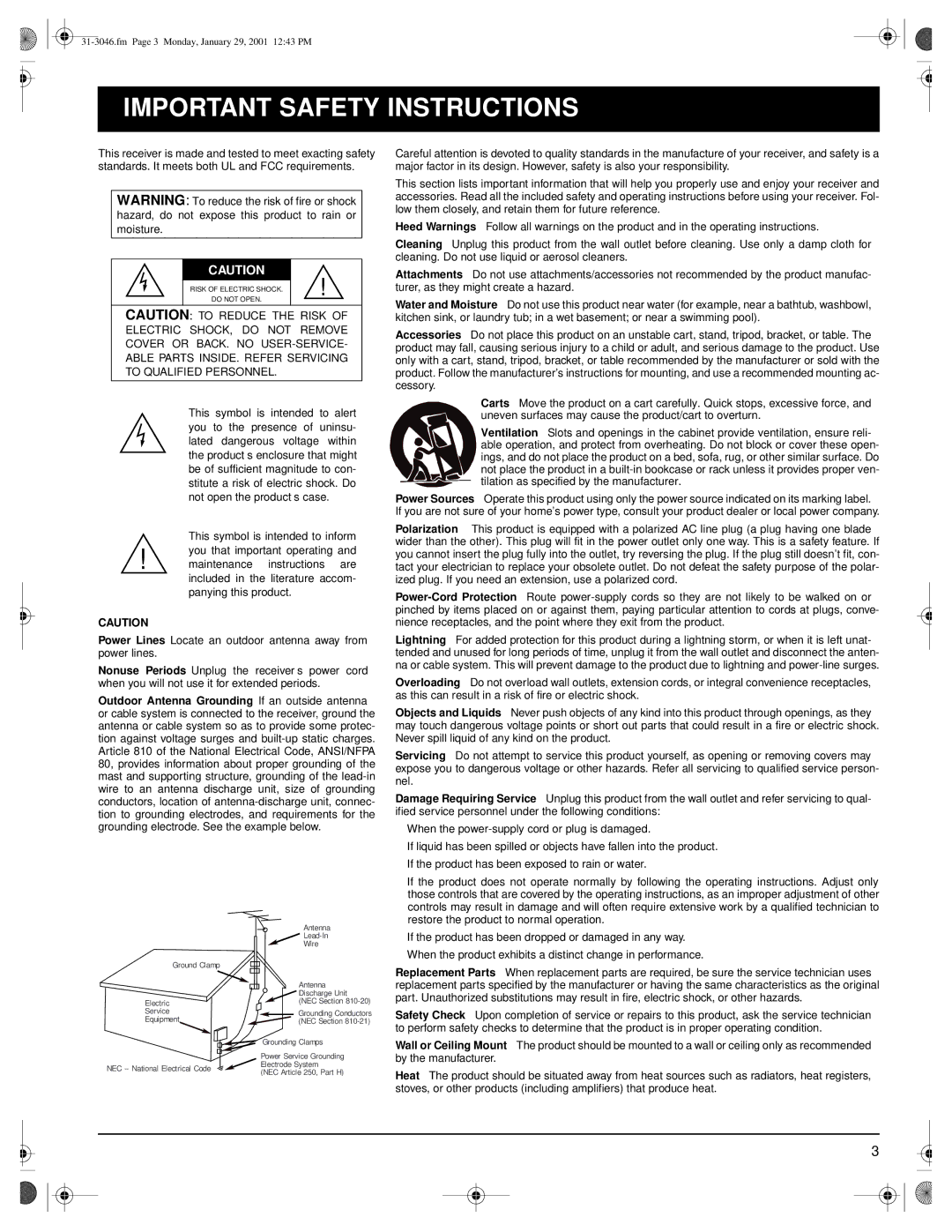 Optimus STAV-3790 owner manual Important Safety Instructions 