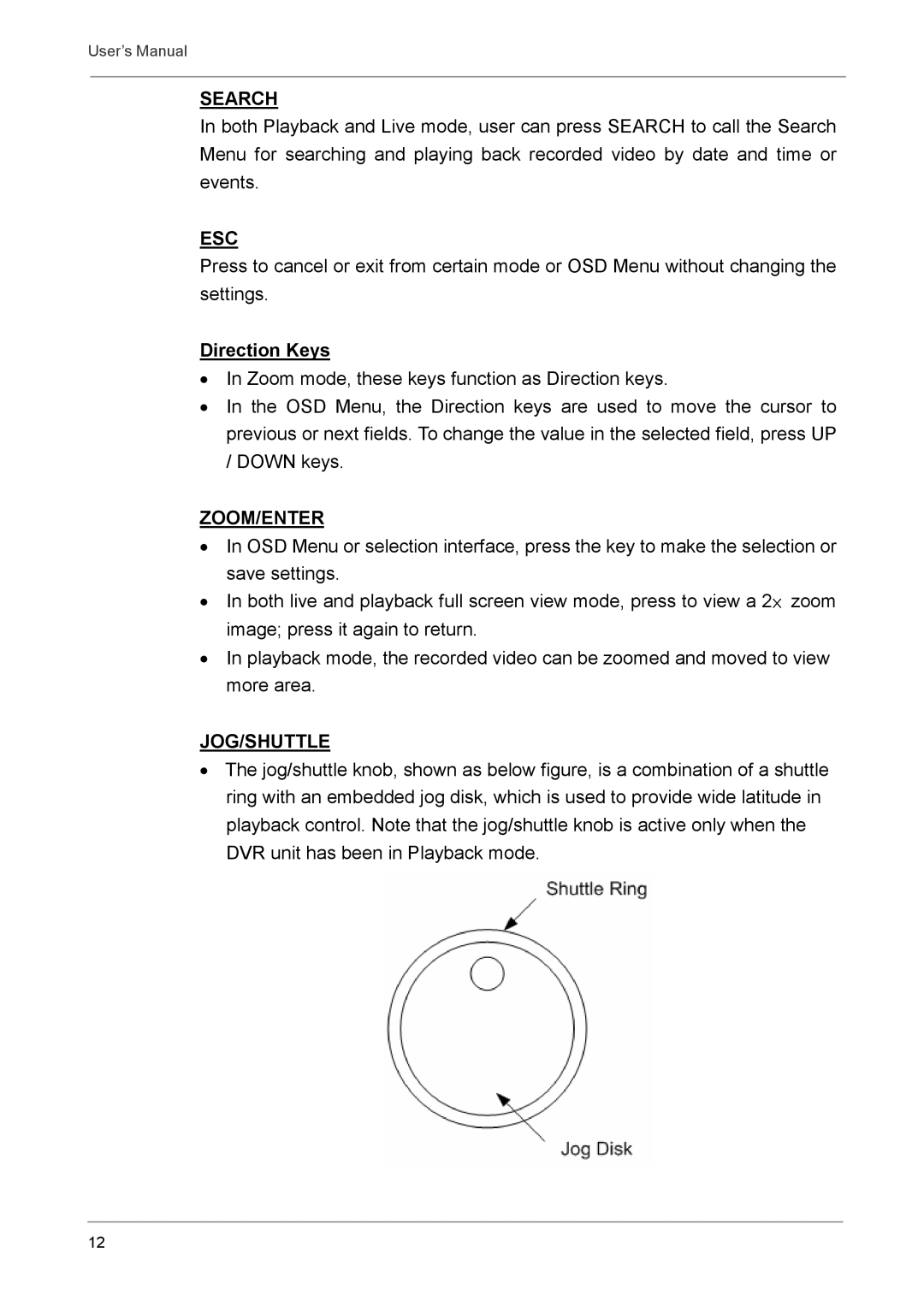 Optiview DVR user manual Search 