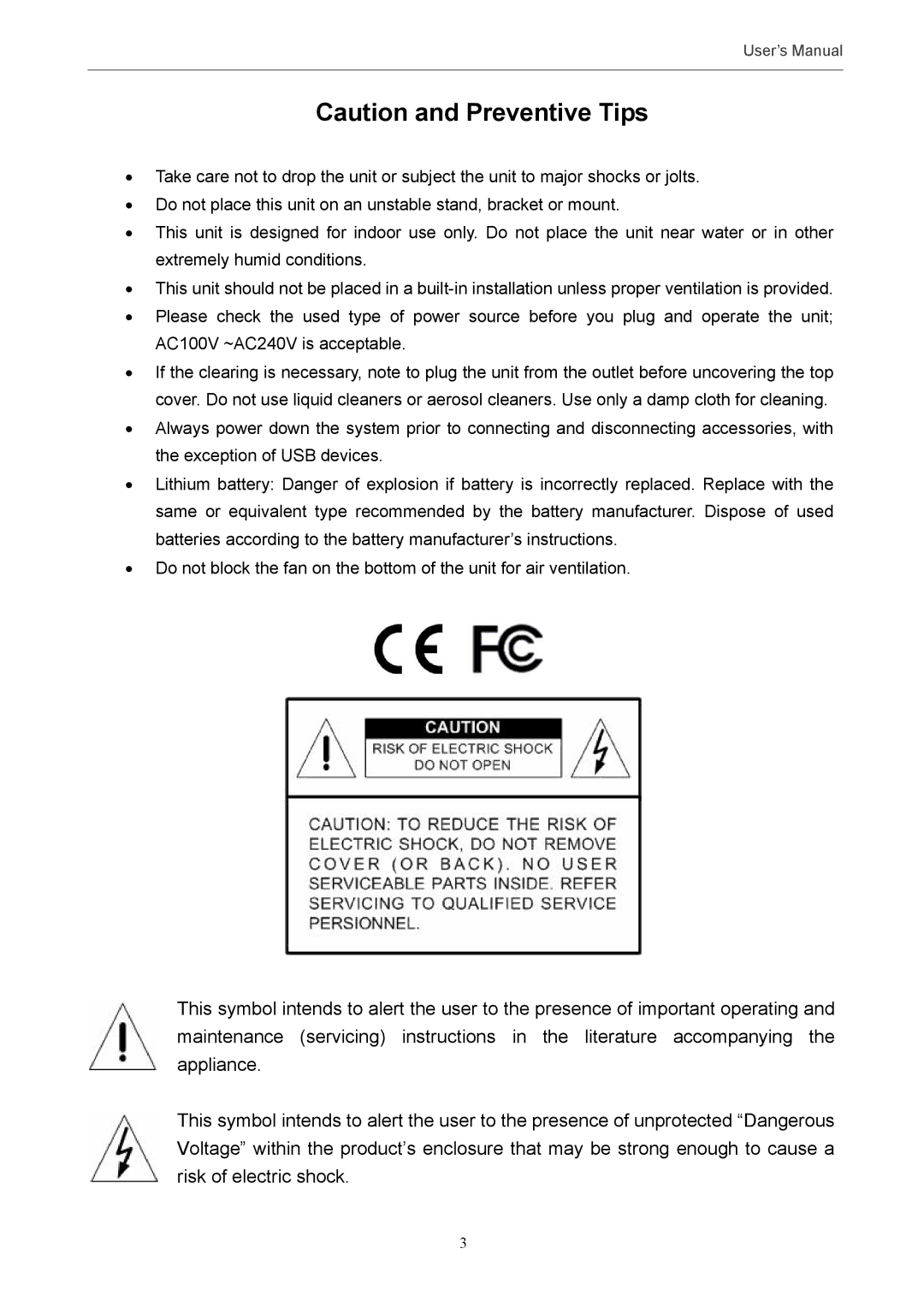 Optiview MPEG-4 user manual User’s Manual 