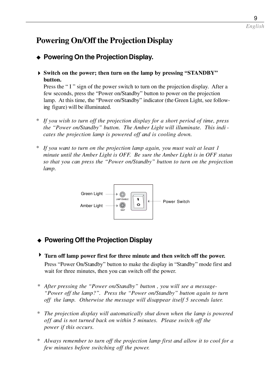 Optoma Technology EP585 specifications Powering On/Off the Projection Display, Powering On the Projection Display 