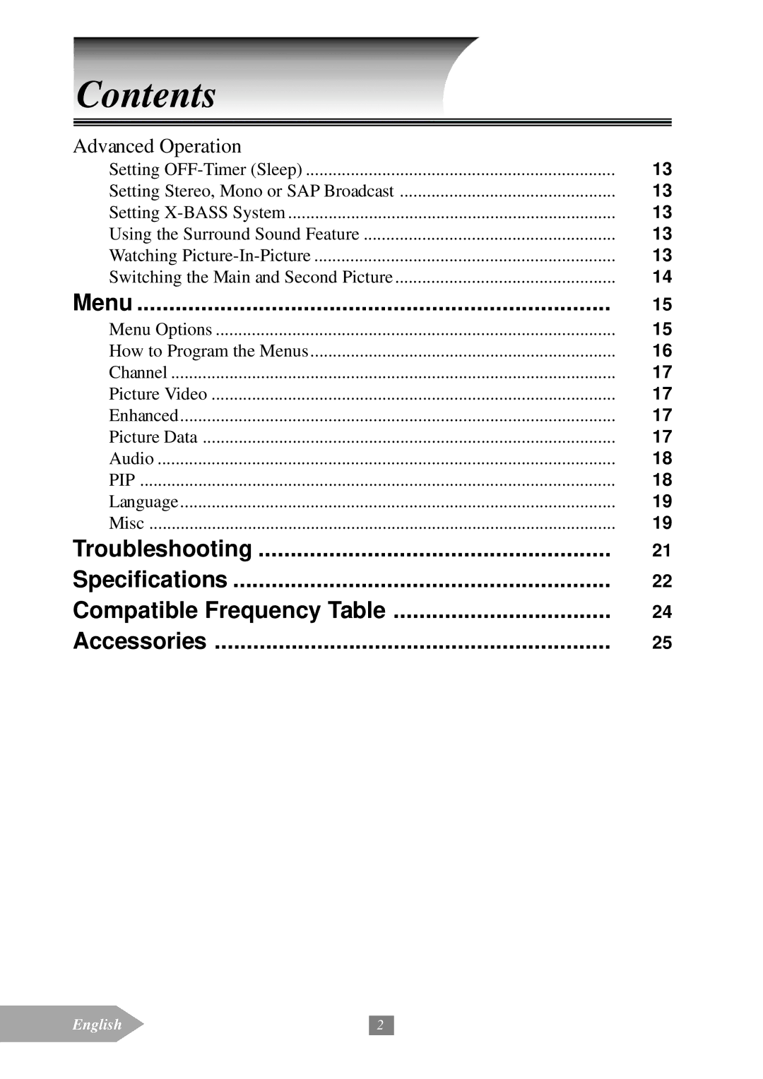 Optoma Technology EP652A manual Menu 