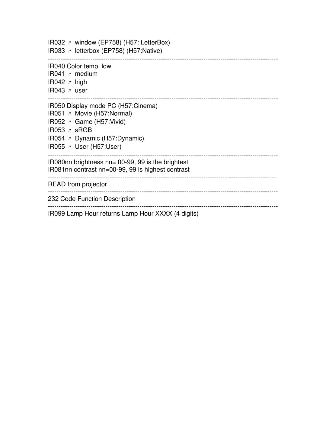 Optoma Technology EP751 manual 