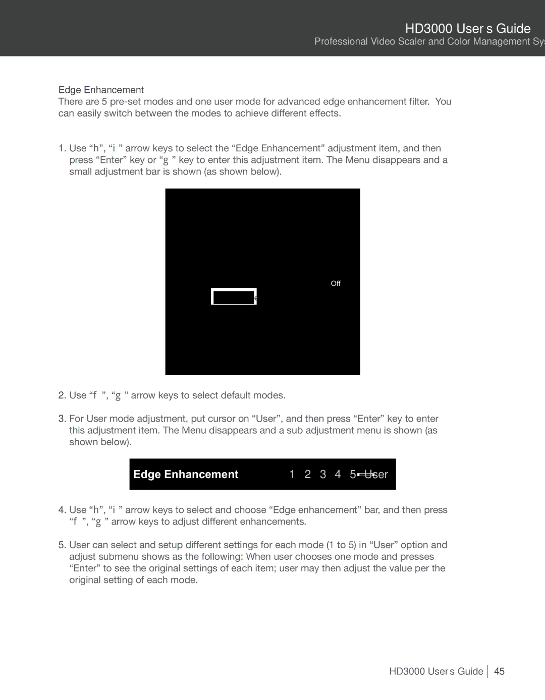 Optoma Technology HD3000 manual Edge Enhancement, Imagei Advanced 